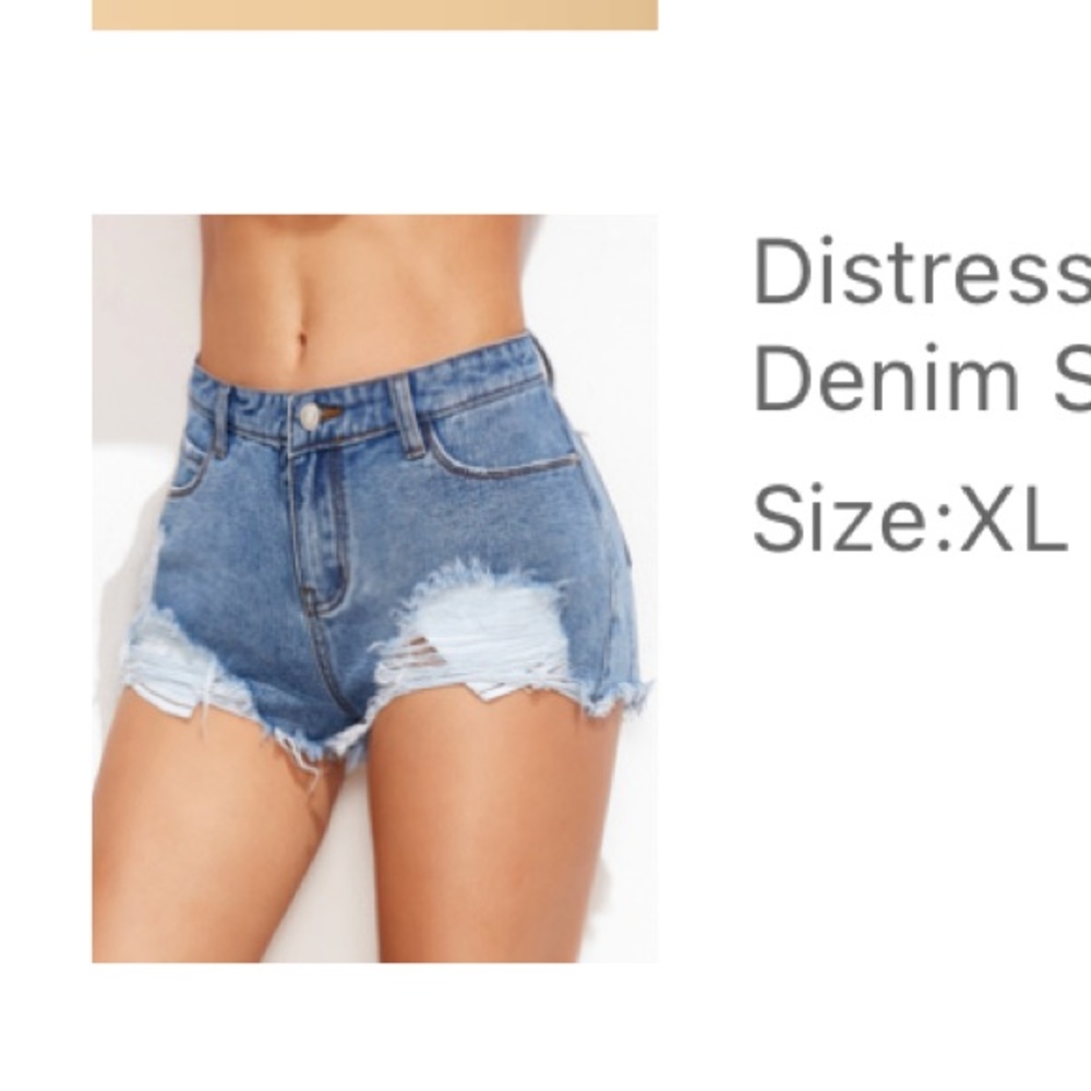DENIM SHORTS